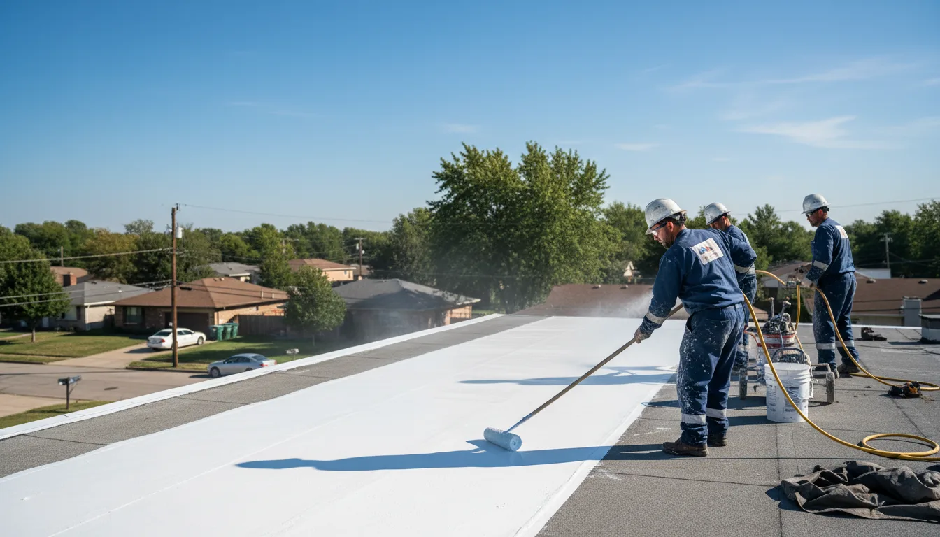 Commercial roof coating in Anton, TX near me